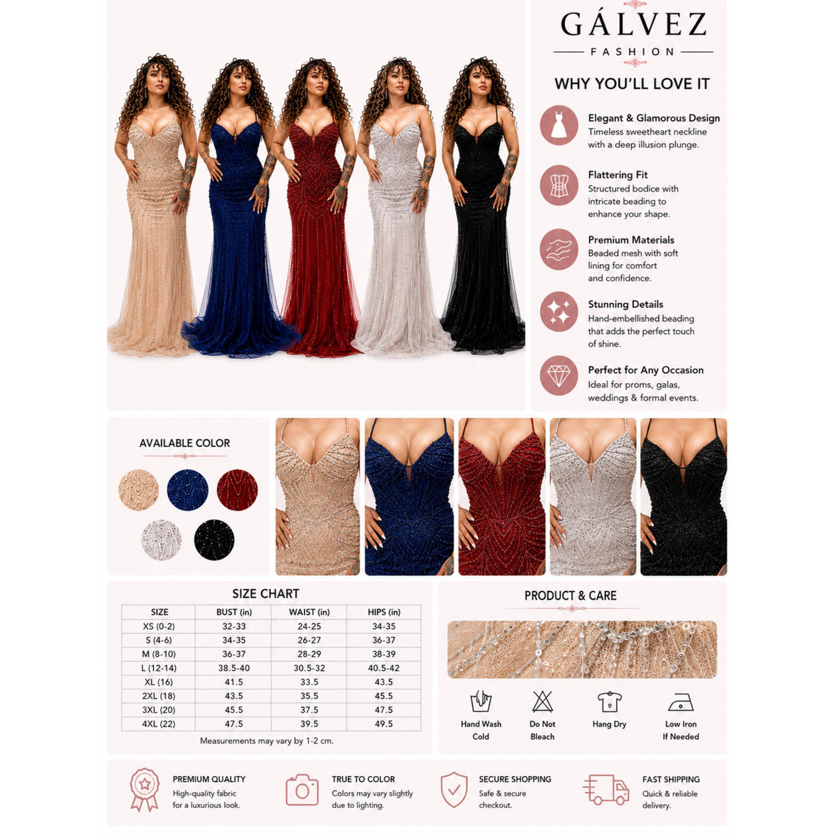 VS-2602 Elegant Mermaid Evening Gown, Spaghetti Strap Formal Maxi Dress, Wedding Guest Prom Dress, Fitted Special Occasion Party Gown