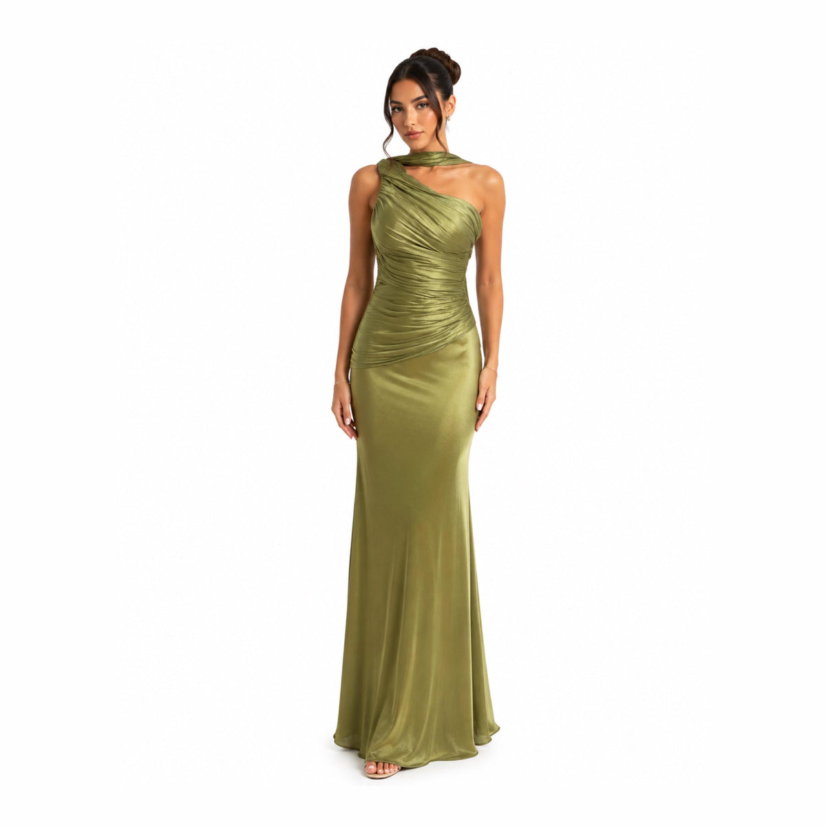VS-M13 Women's Elegant, Comfortable, Sexy Sleeveless Floor-Length Formal Wear Dress with Zipper - Everyday Style for Formal
