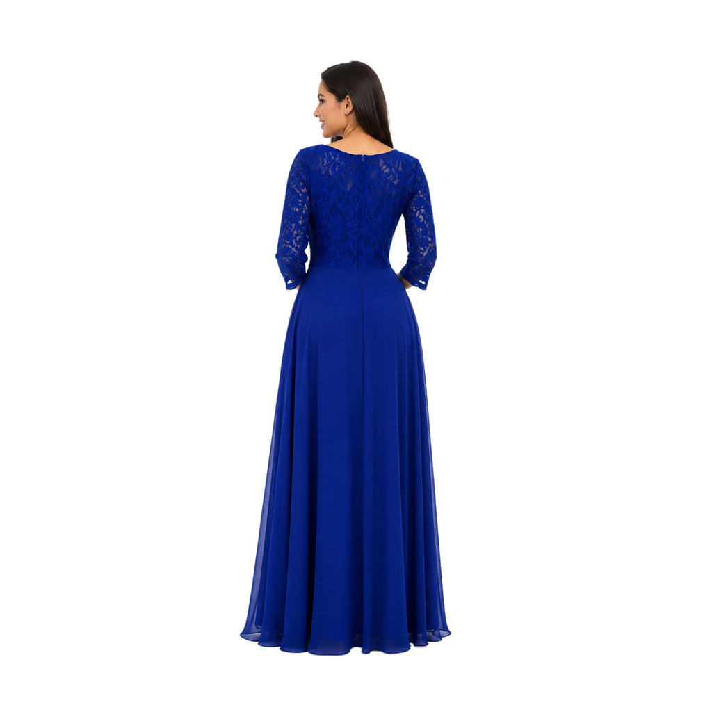 Cindy-1608 Elegant Women's Long Sleeve Formal Maxi Dress, Modest Evening Gown, Wedding Guest Dress, Prom Party Dress, Special Occasion