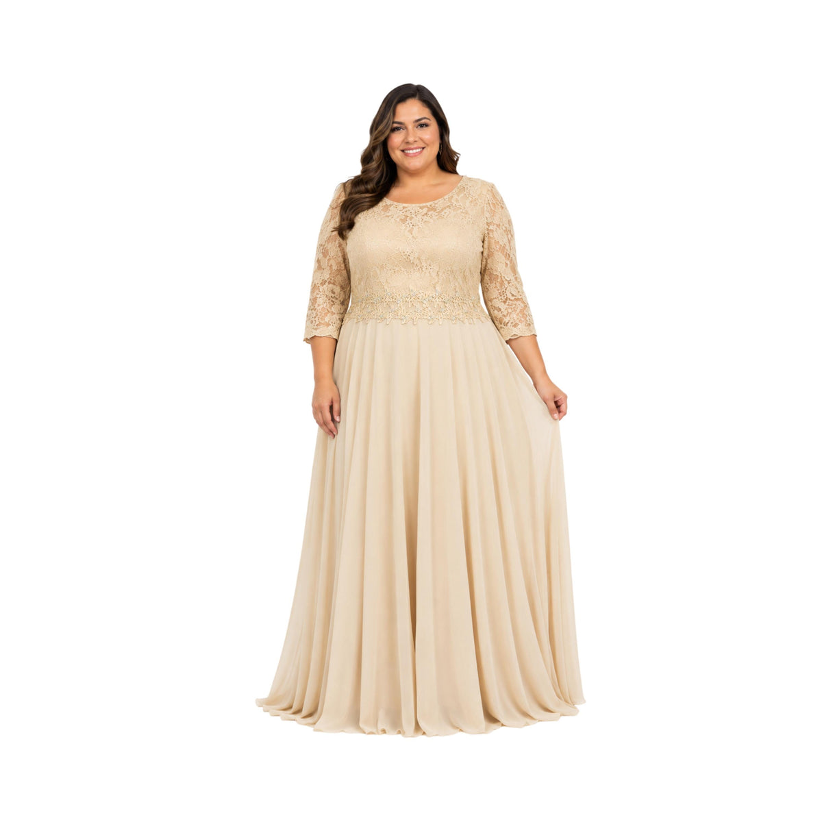 Cindy-1608 Elegant Women's Long Sleeve Formal Maxi Dress, Modest Evening Gown, Wedding Guest Dress, Prom Party Dress, Special Occasion