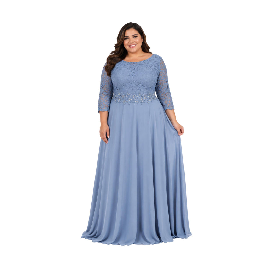 Cindy-1608 Elegant Women's Long Sleeve Formal Maxi Dress, Modest Evening Gown, Wedding Guest Dress, Prom Party Dress, Special Occasion