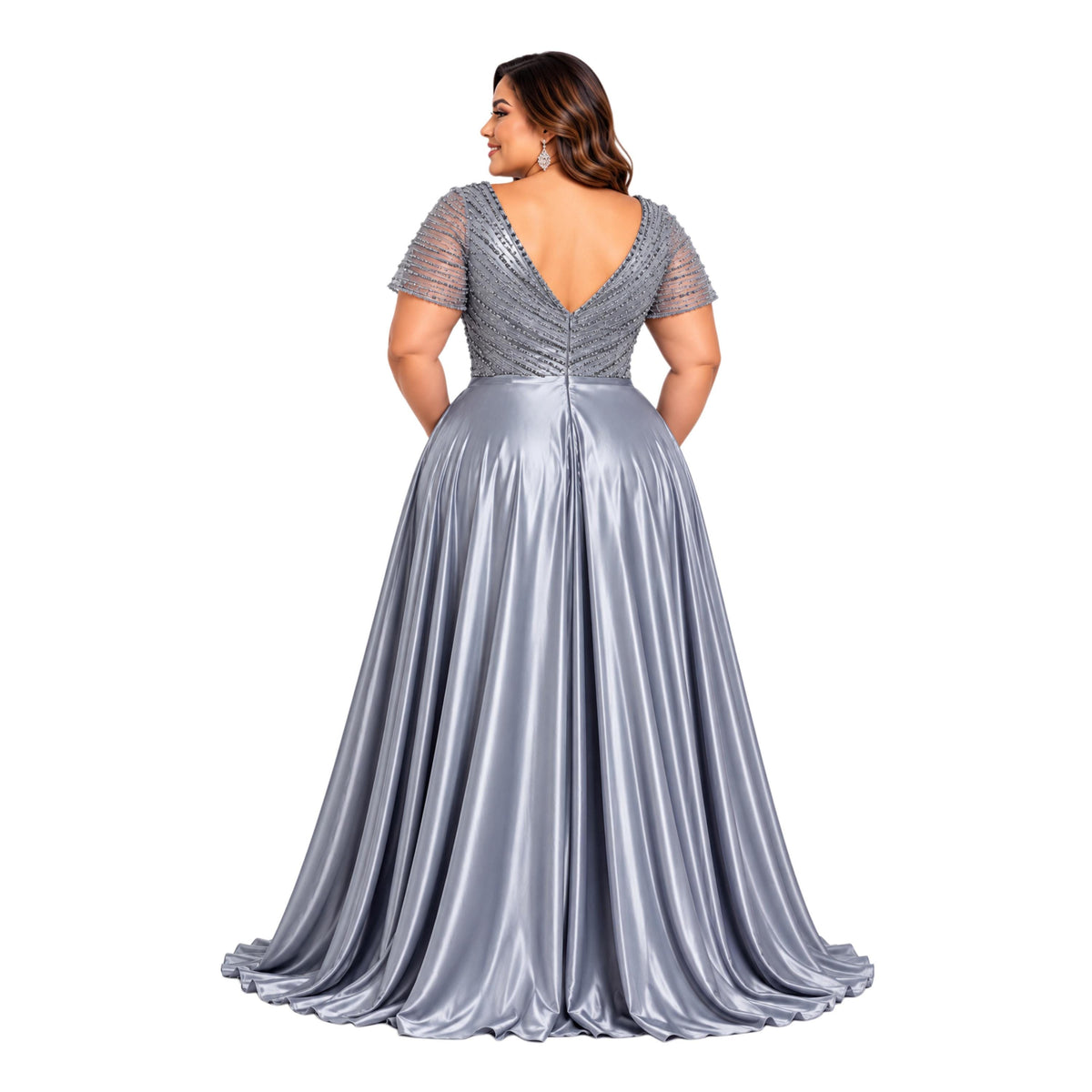 Cindy-50533 Elegant Long Dress with Off-Shoulder Design and Flowing Skirt for Special Occasions Formal Womenswear Elegance