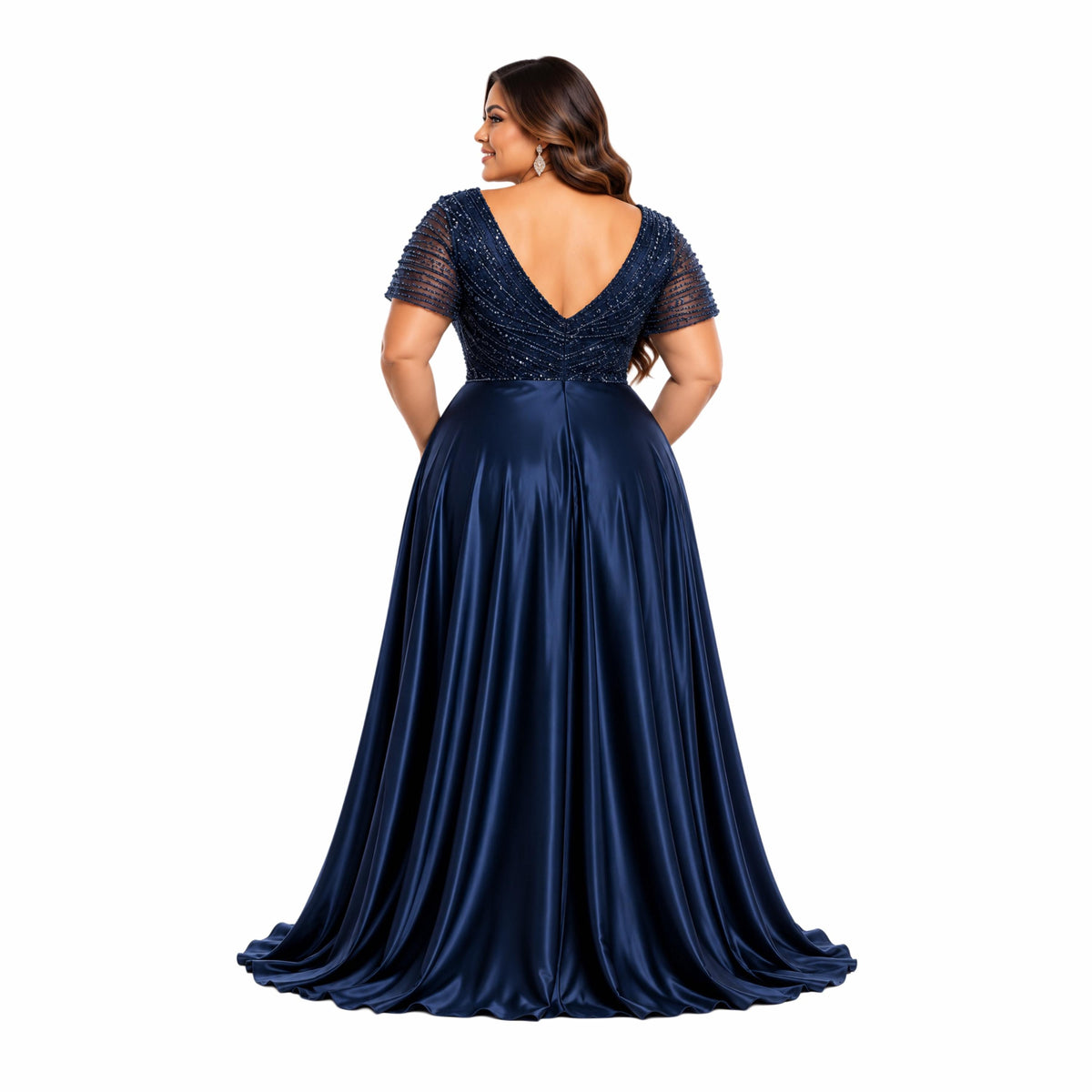 Cindy-50533 Elegant Long Dress with Off-Shoulder Design and Flowing Skirt for Special Occasions Formal Womenswear Elegance