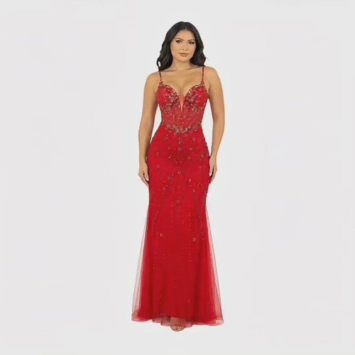 Amelia 2135 Women’s Elegant Formal Evening Dress with Flattering Fitted Silhouette, Sophisticated Party Gown for Weddings, Prom, Special